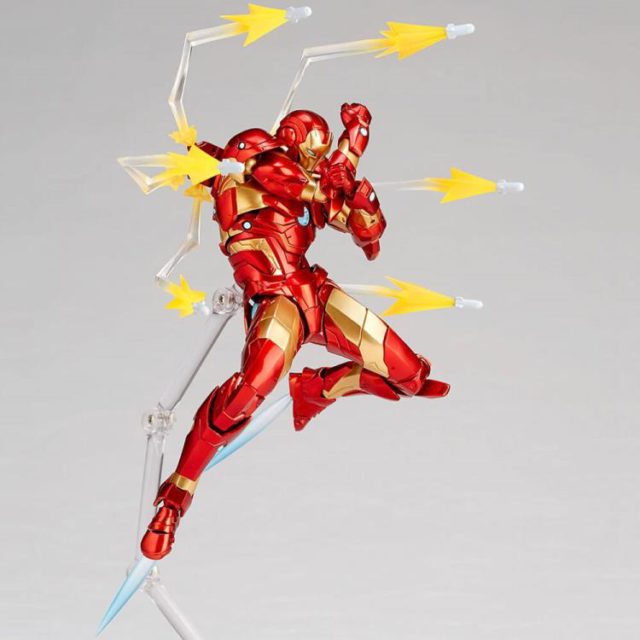 Kaiyodo Iron Man Bleeding Edge Armor Revoltech Missile Effects