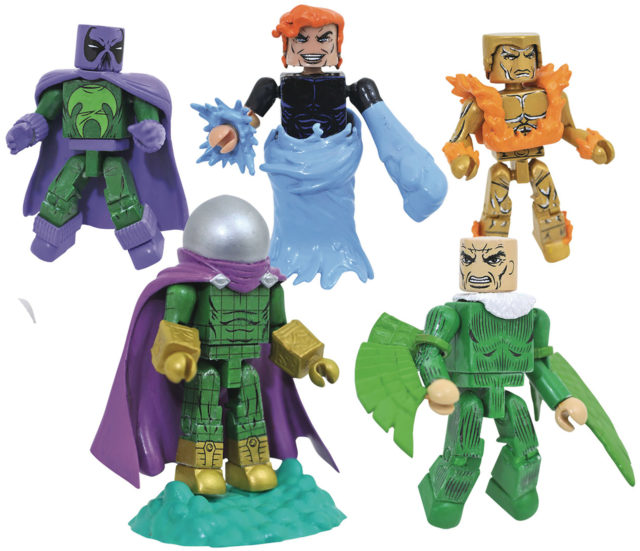 Marvel Minimates Wave 77 Figures Molten Man Prowler Mysterio Vulture Hydro-Man