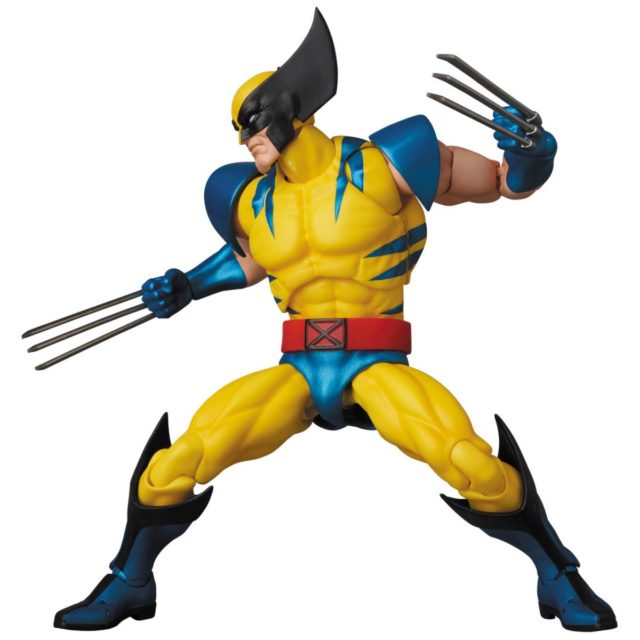 Side View of MAFEX Wolverine Six Inch Action Figure