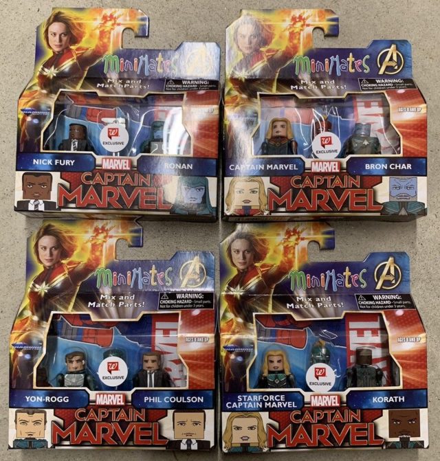 Walgreens Captain Marvel Movie Minimates Series Exclusive Two-Packs