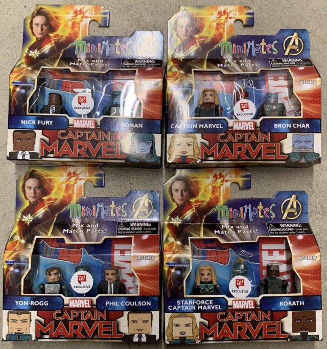 Walgreens Captain Marvel Movie Minimates Series Exclusive Two-Packs