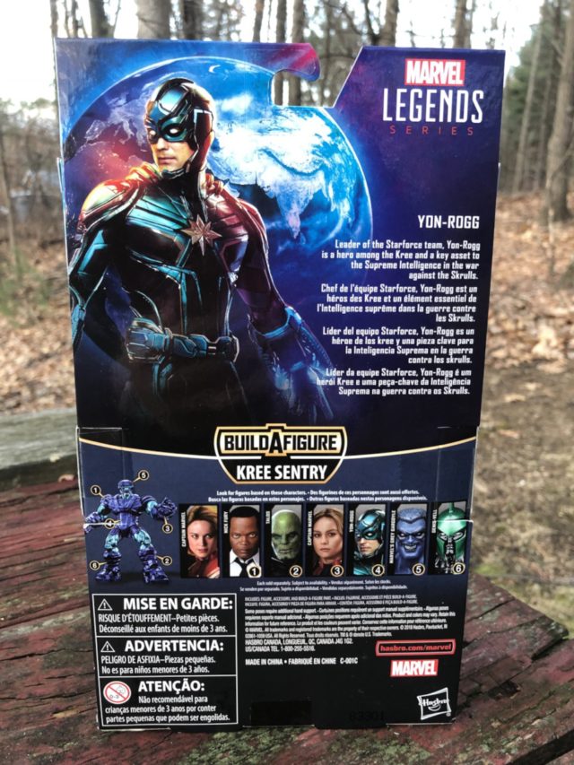 Box Back Marvel Legends Starforce Commander Yon-Rogg Figure