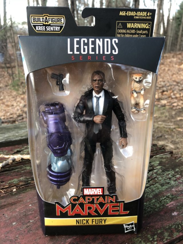 Marvel Legends Captain Marvel Nick Fury Figure Packaged