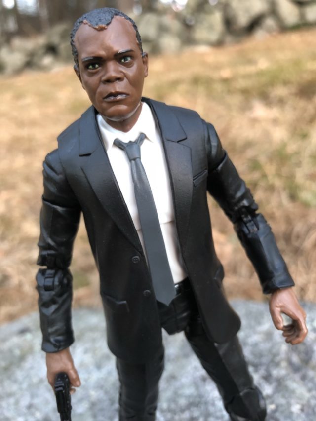 Close-Up of Young Nick Fury Marvel Legends Figure