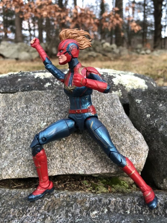 Side View of Captain Marvel 6" Hasbro Movie Figure