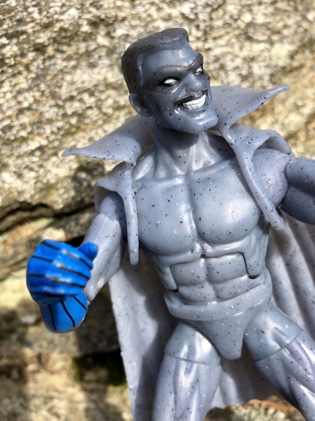 Close-Up of Grey Gargoyle Legends Figure Head Hasbro