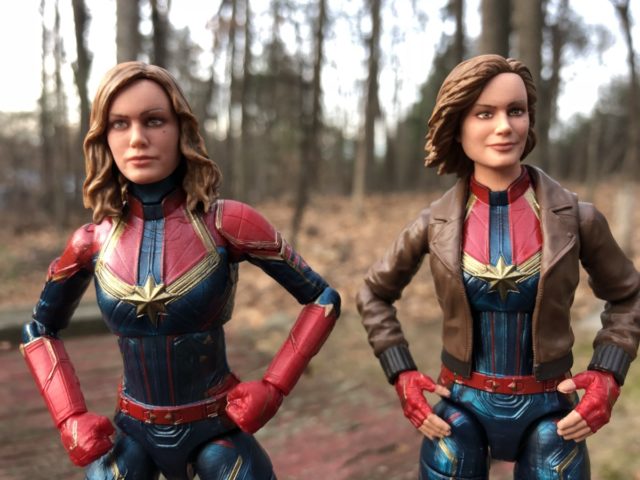 Comparison of Marvel Legends Captain Marvel Movie Figures Likenesses