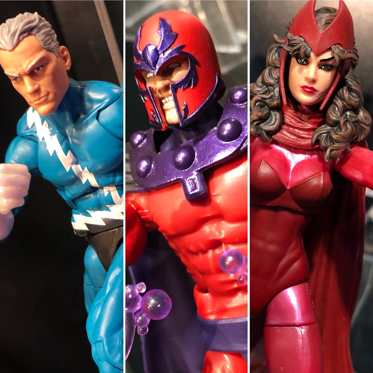 Marvel Legends Family Matters Magneto Quicksilver & Scarlet Witch 3 Pack NEW! 