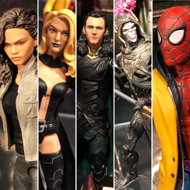 2019 New York Toy Fair Marvel Legends Exclusives MJ Emma Frost Loki Corvus Glaive Doom