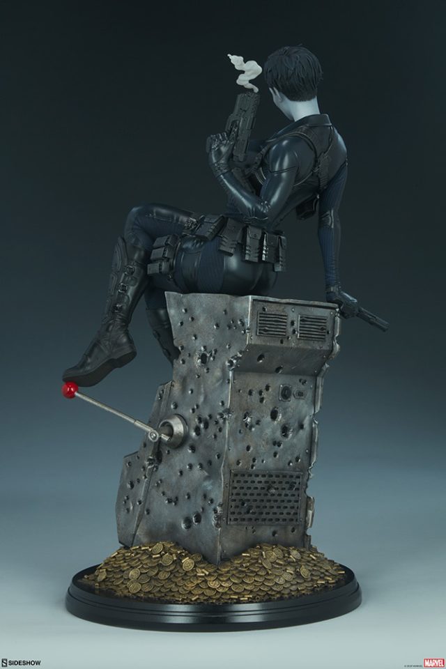 Back Side View of Domino Sideshow Collectibles Premium Format Figure