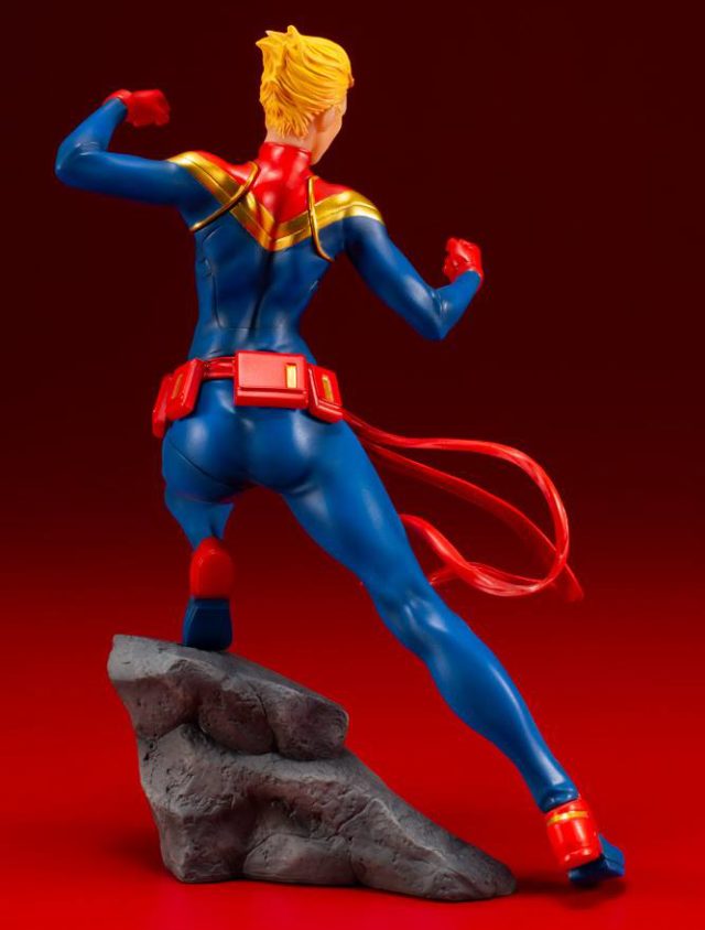 Back of Kotobukiya Carol Danvers Captain Marvel ARTFX Figure Avengers NOw