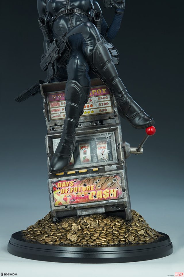 Close-Up of Sideshow Collectibles Domino Statue Slot Machine Base