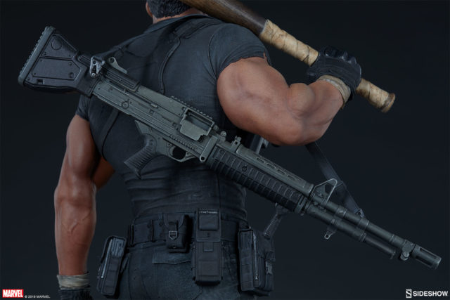 Close-Up of Sideshow Punisher PF Figure Statue 2019 Back