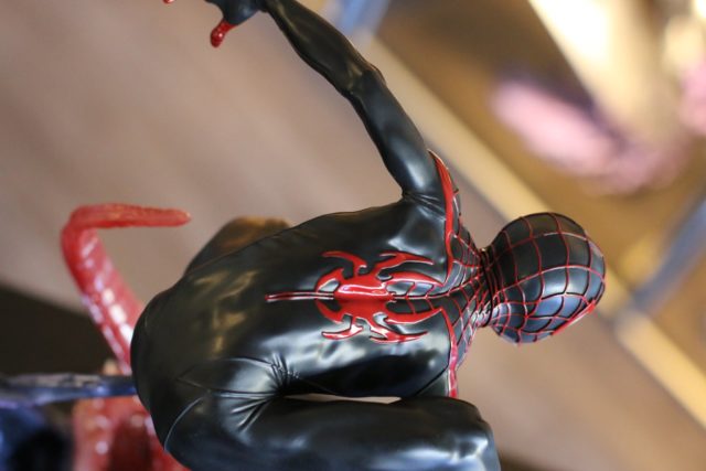 Close-Up of Spider-Man Sideshow Miles Morales PF Figure Back