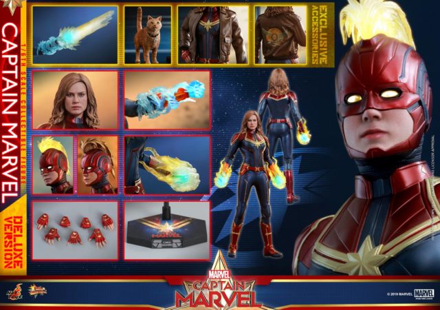 Hot Toys Captain Marvel Deluxe Figure and Accessories