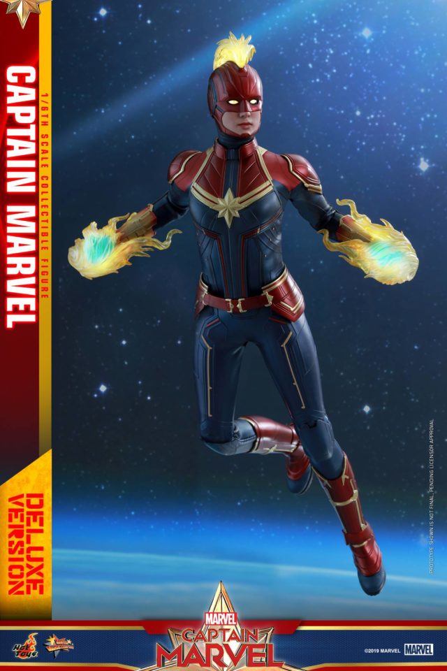 Hot Toys Captain Marvel Figure Flying