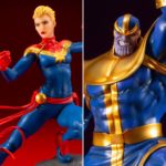 Kotobukiya Avengers ARTFX+ Thanos & Captain Marvel PVC Statues!
