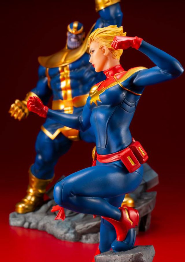 Kotobukiya Captain Marvel vs Thanos ARTFX+ Statues