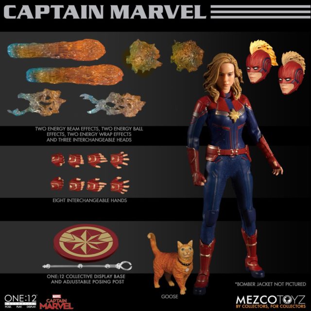 Mezco Captain Marvel Movie Figure and Accessories Goose