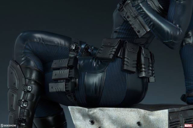 Sculpting Detail Close-Up on Sideshow Collectibles Domino PF Figure