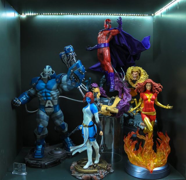 Sideshow X-Men Villains Statues Display Mystique Apocalypse Magneto Sabretooth