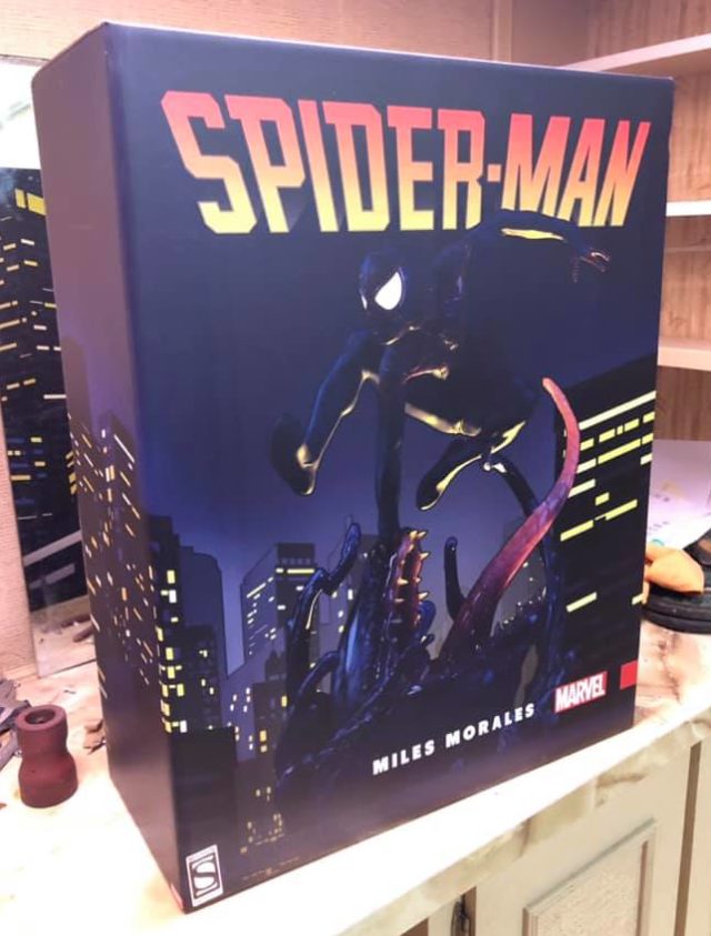 Spider-Man Miles Morales Sideshow Premium Format Figure Box