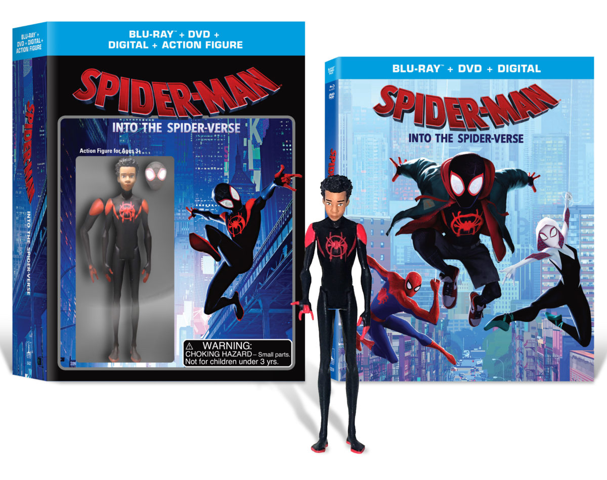 Walmart Exclusive Miles Morales Figure & Spider-Verse Blu-Ray Set