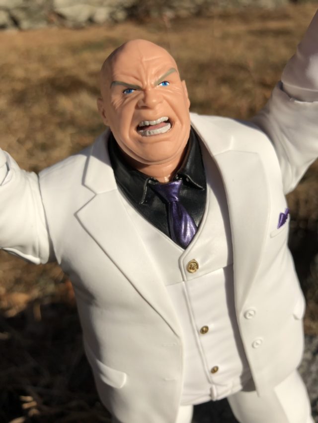 Close-Up of Marvel Legends Kingpin BAF Angry Head