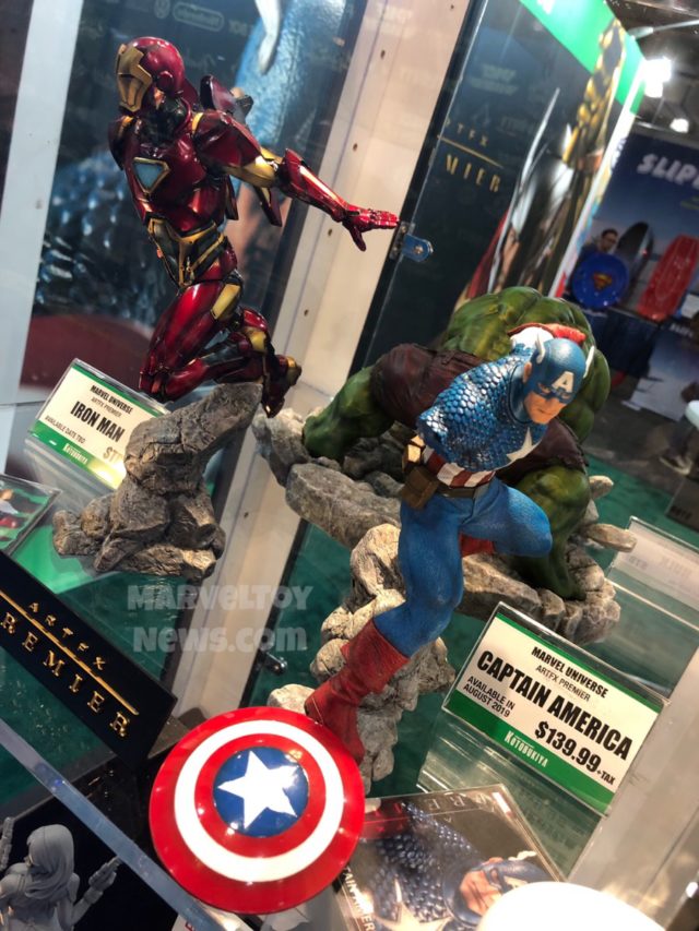 Toy Fair 2019 Kotobukiya ARTFX Premier Iron Man and Captain America