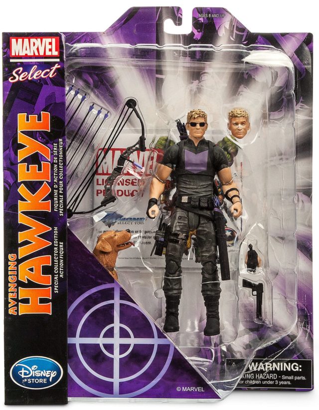 Marvel Select Hawkeye and Pizza Dog Figure Carded