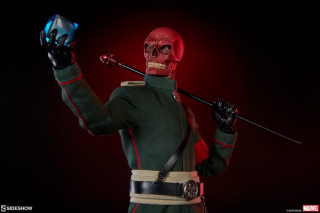 Sideshow Collectibles Red Skull Sixth Scale Figure Holding Cosmic Cube