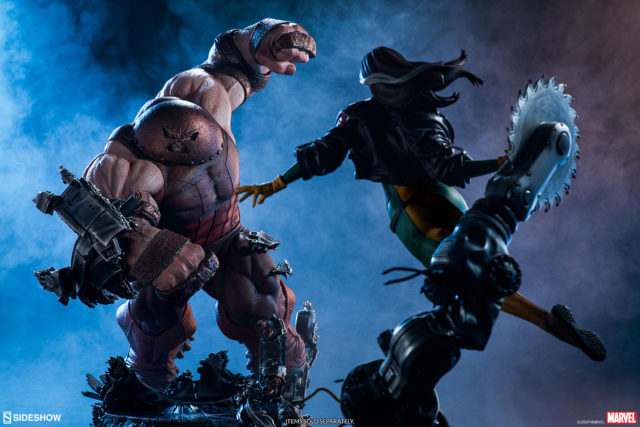 Sideshow Premium Format Rogue vs Juggernaut Statues