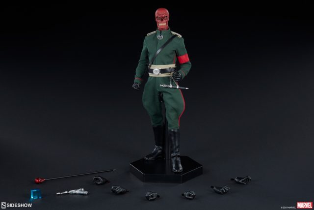 Sideshow Red Skull 12 Inch Figure and Accessories