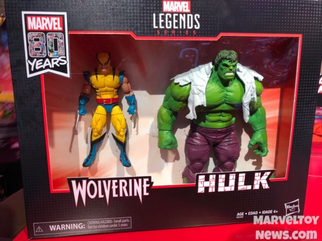 Marvel Legends 80 Years Hulk and 1st Appearance Wolverine Figures Boxed