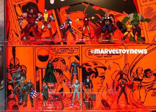 Marvel Legends 80th Anniversary Figures Display NY Toy Fair 2019