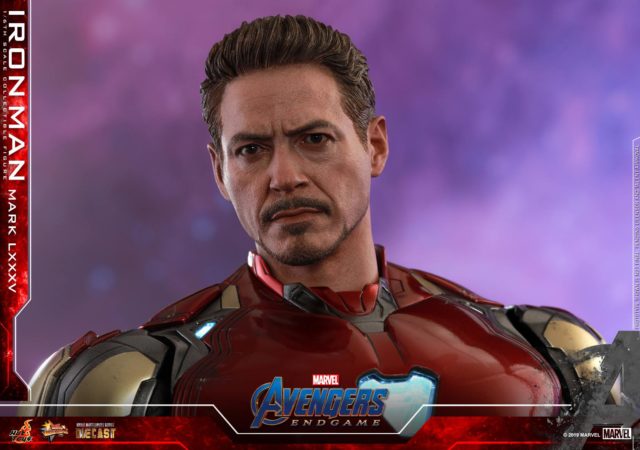 Avengers Endgame Hot Toys Tony Stark Head Robert Downey Jr Portrait