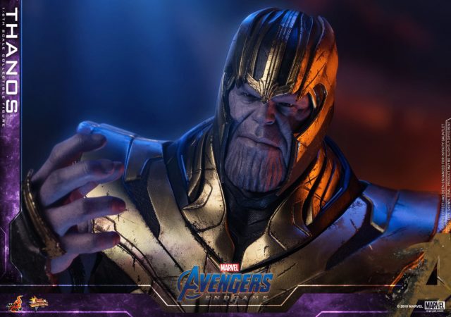 Close-Up of Avengers Endgame Hot Toys Thanos MMS Figure