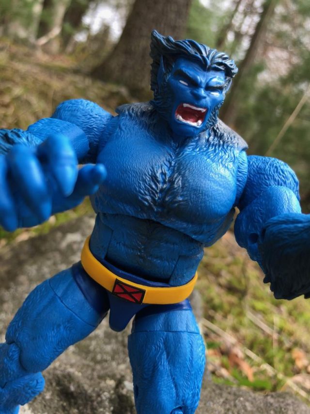 Close-Up of X-Men Legends Beast Six Inch Figure