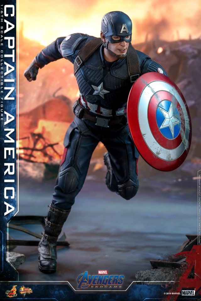 Hot Toys Avengers Endgame Captain America Sixth Scale Figure MMS with Shield