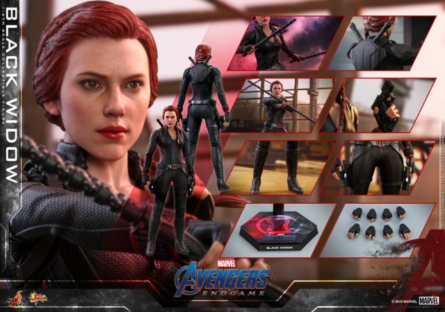 Hot Toys Endgame Black Widow Figure and Accessories