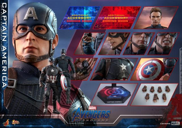 Hot Toys Endgame Captain America Figure and Accessories