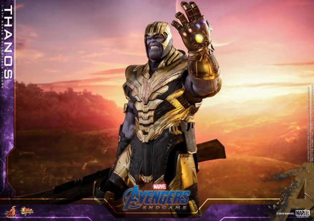 Hot Toys Endgame Thanos Figure with LED Infinity Gauntlet