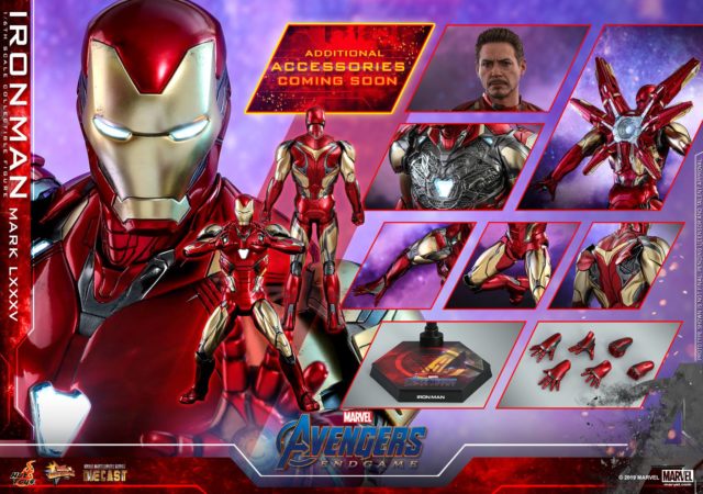 Hot Toys Iron Man Mark LXXXV Figure and Accessories