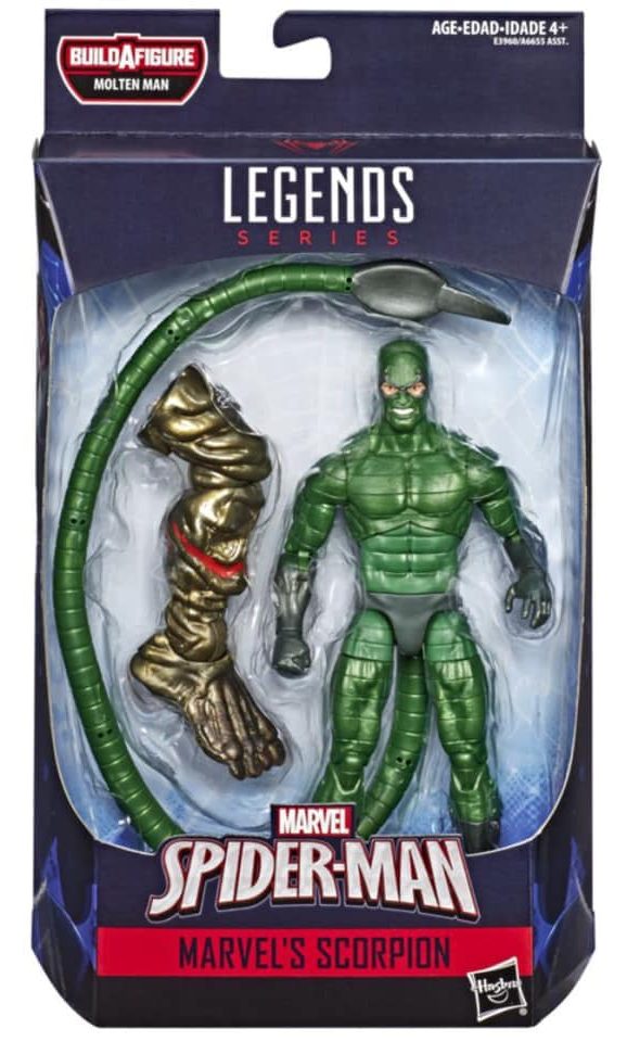 Marvel Legends Scorpion Figure Packaged