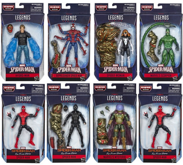Marvel Legends Spider-Man Far From Home Movie Figures Case Ratios