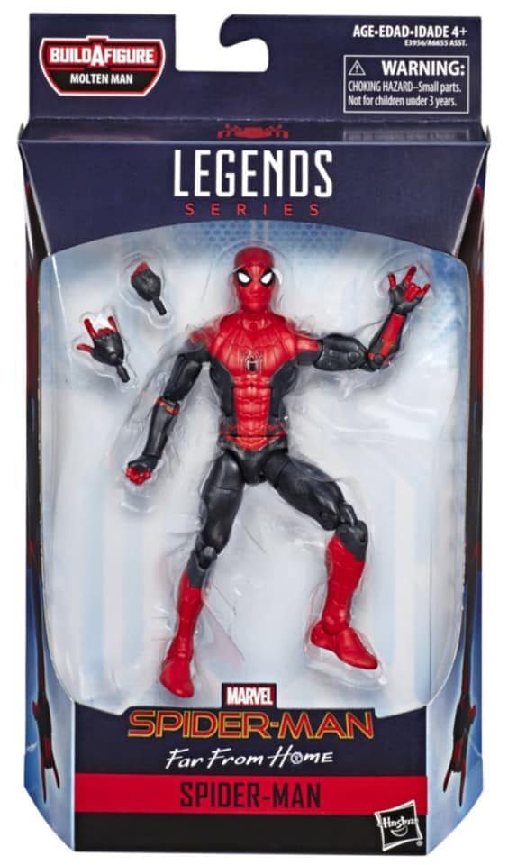 Marvel Legends Spider-Man Far From Home Spidey Figure Packaged