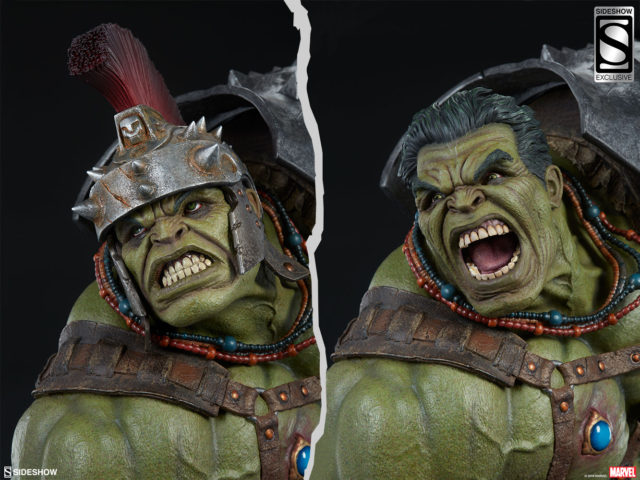 Sideshow Exclusive Gladiator Hulk Head without Helmet