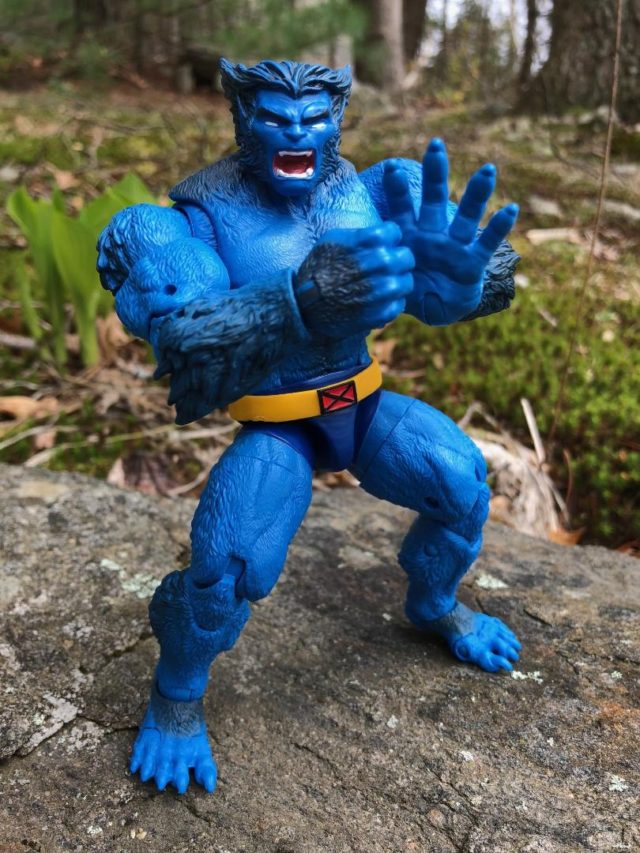 X-Men Legends Beast Action Figure Punching