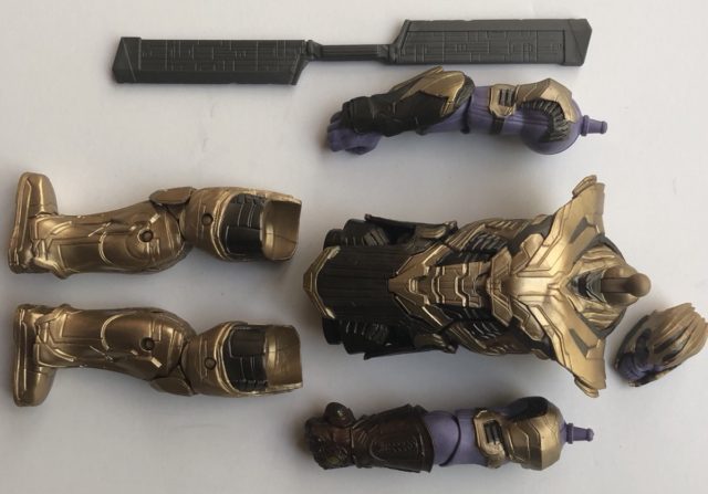 Unassembled Pieces of Armored Thanos ML 2019 Hasbro Build A Figure