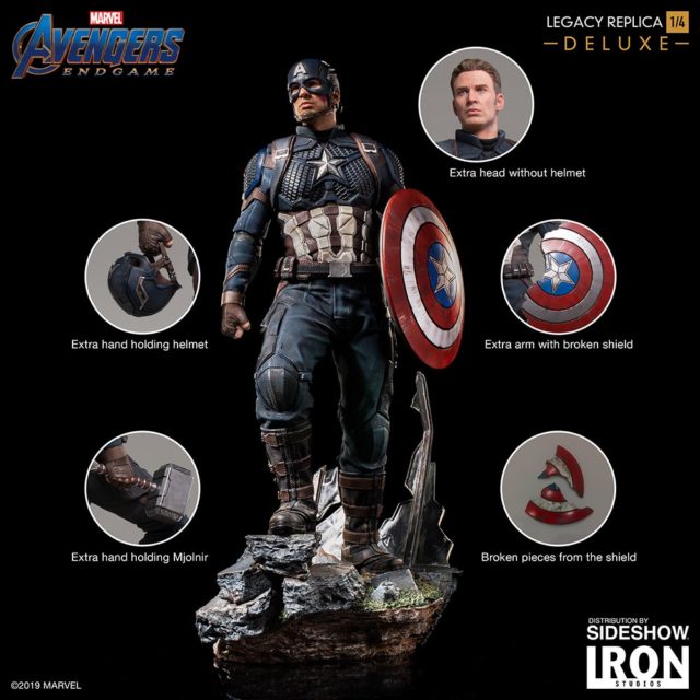 Accessories for Iron Studios Deluxe Legacy Replicas Captain America Statue